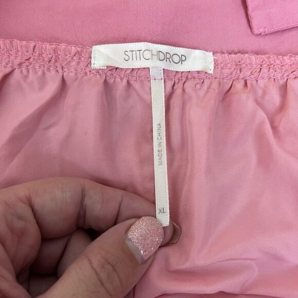 Stitch Drop Dress Womens Extra Large Swing Midi Sundress Bohemian Beach Pink - Picture 6 of 11